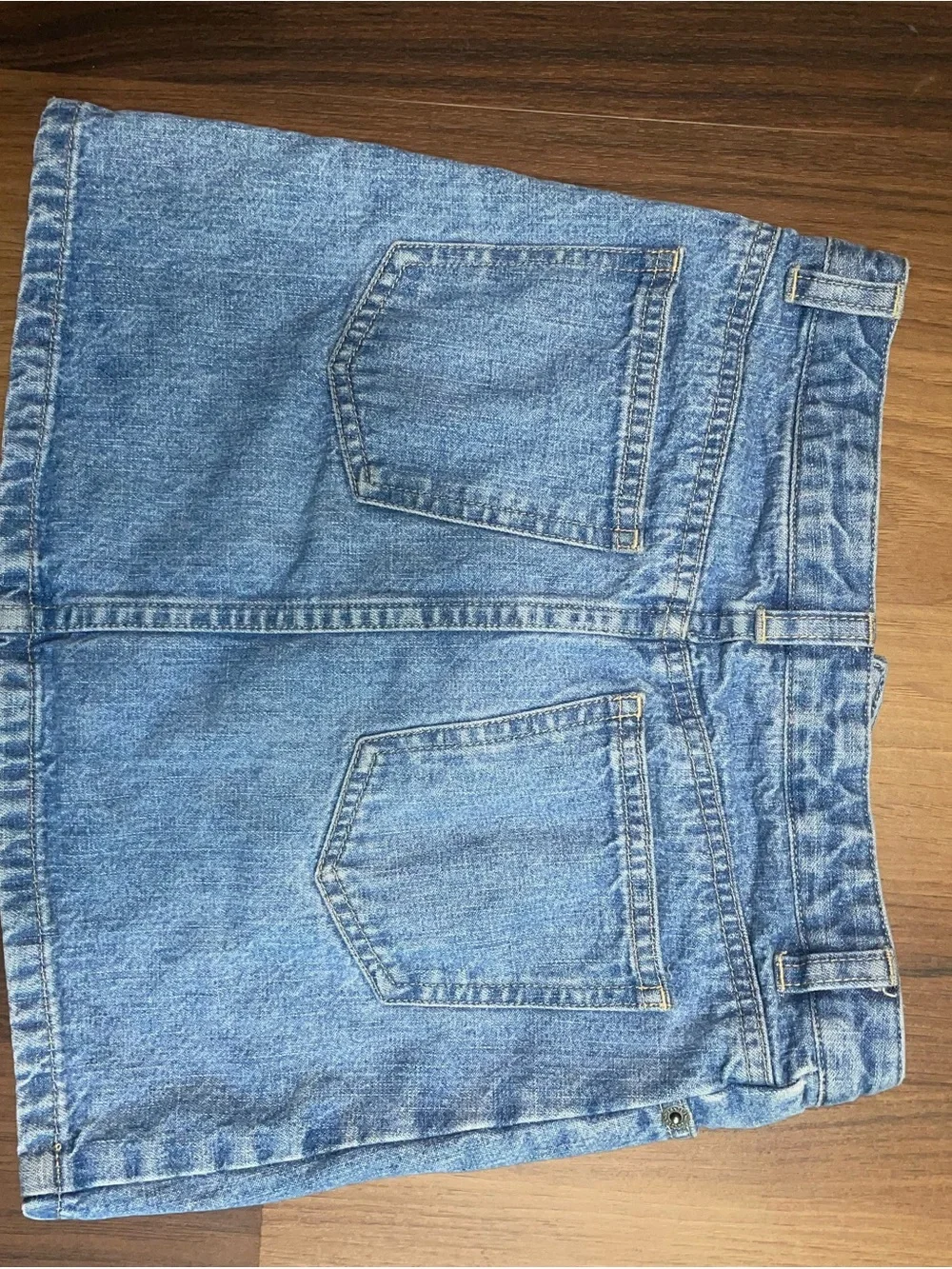 Lands' End Light Blue Denim Skirt